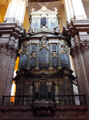 órgano de la catedral de Málaga